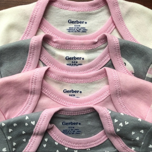 Gerber Bunny Onesies - Set of 4 - Picture 2 of 5